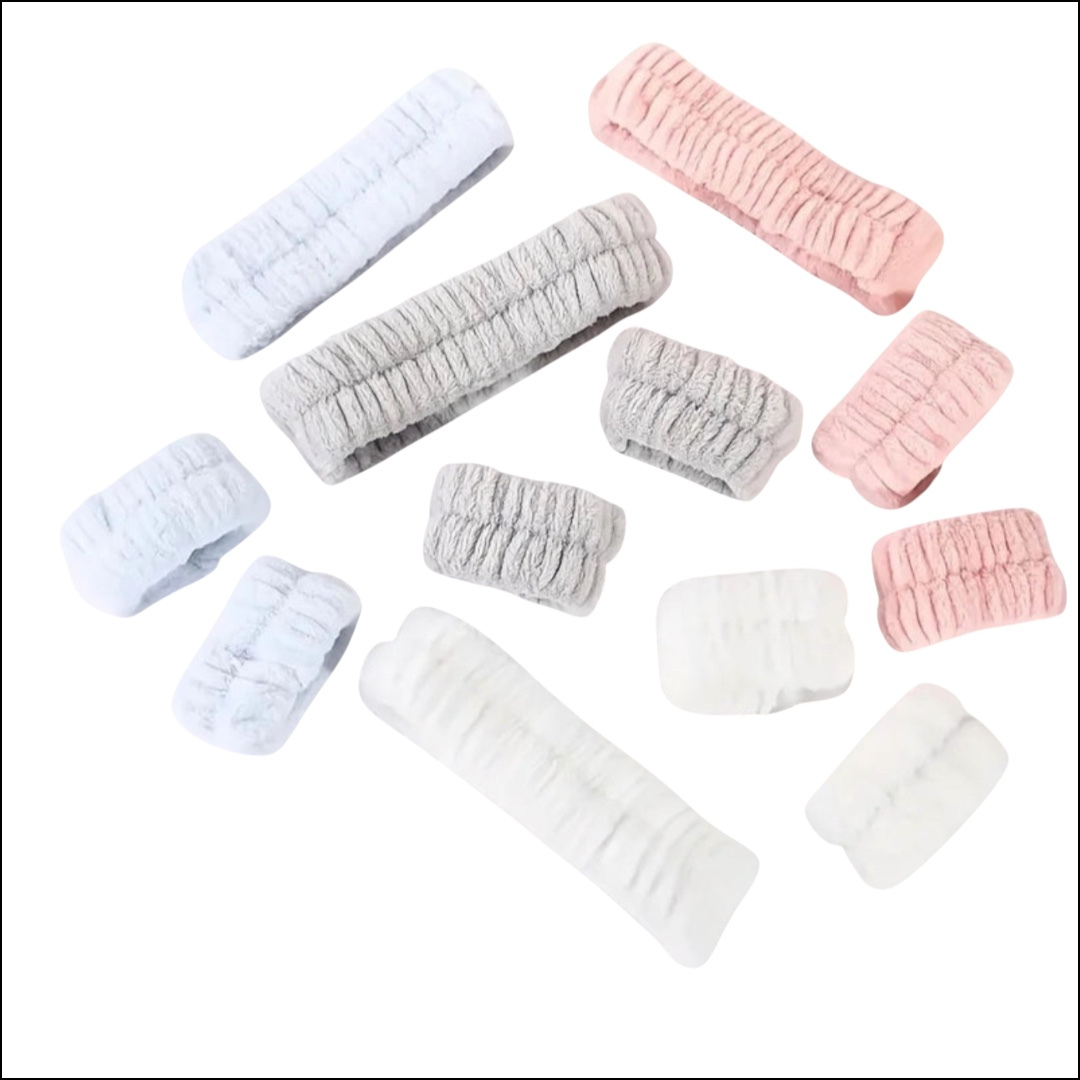 High-Elastic Headband + Anti-Drip Wristband Set