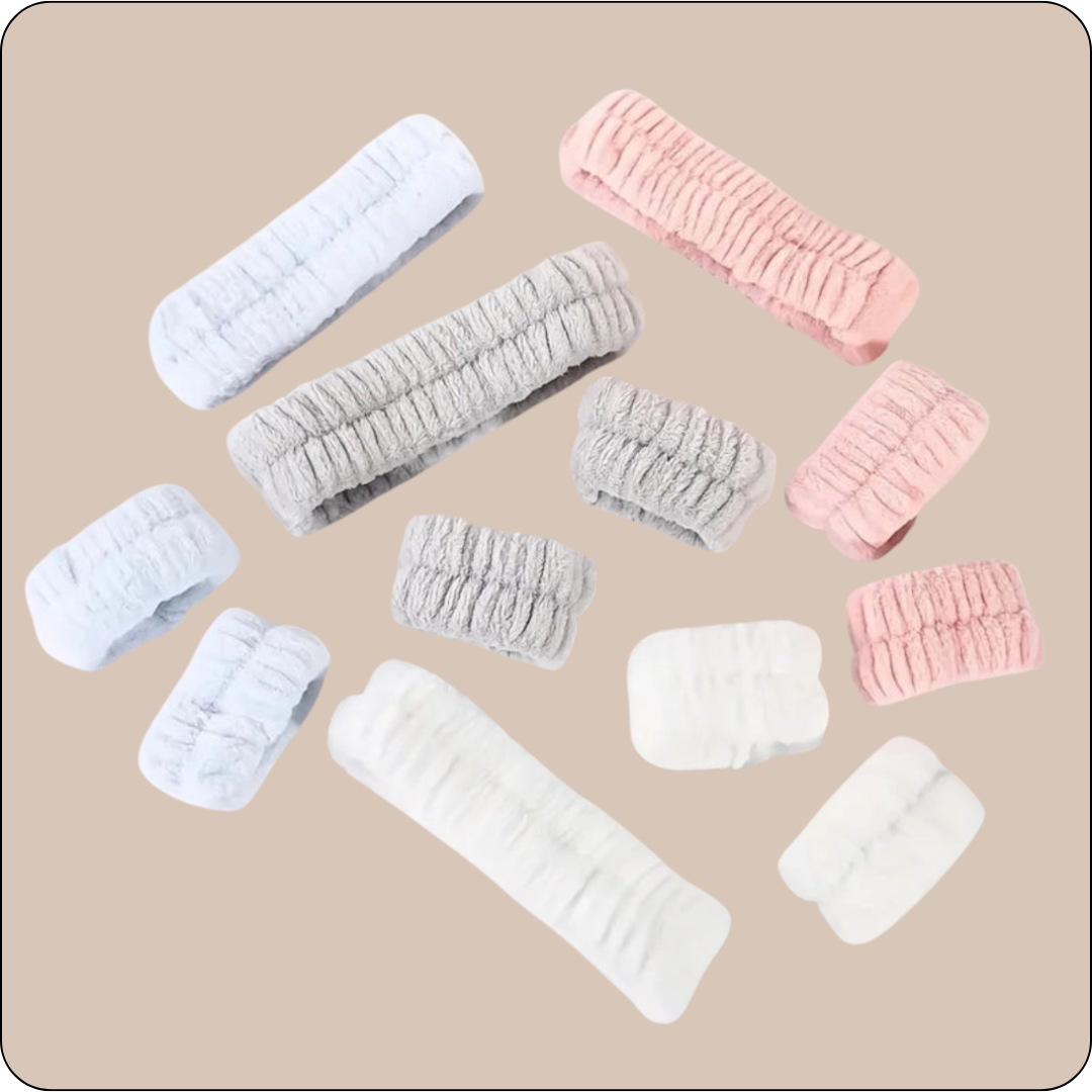 High-Elastic Headband + Anti-Drip Wristband Set